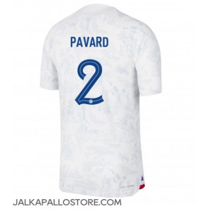 Ranska Benjamin Pavard #2 Vieraspaita MM-kisat 2022 Lyhythihainen